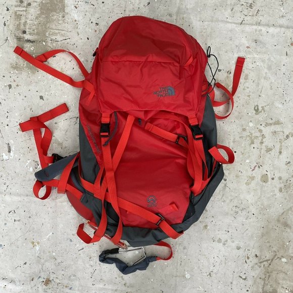 The North Face Proprius 50 Summit Series Backpack Red Gray